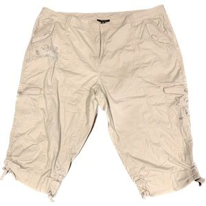 Style & Company Woman’s Plus long tan shorts 24W